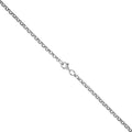 Collier 925/- Sterling Silber rhodiniert Erbskette 45 cm lang
