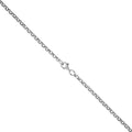 Collier 925/- Sterling Silber rhodiniert Erbskette 55 cm lang