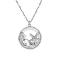 Anhänger mit Kette 925/- Sterling Silber rhodiniert Perle