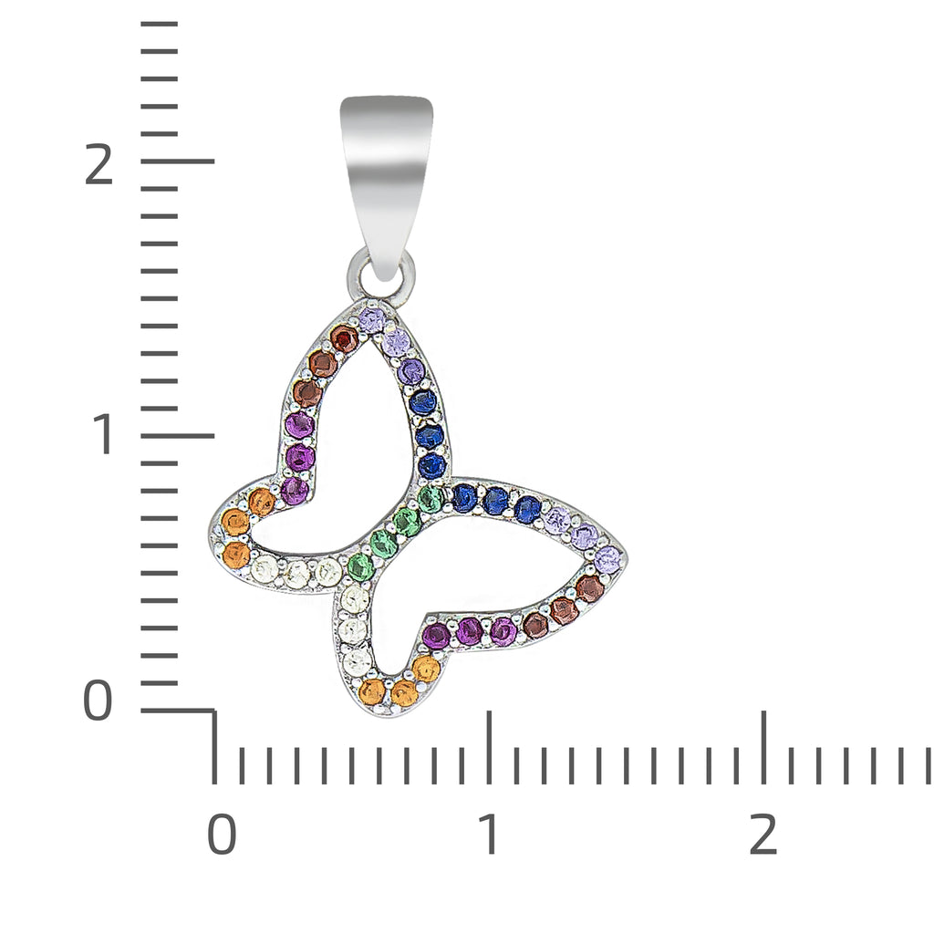 Anhänger Motiv Schmetterling 925/- Sterling Silber rhodiniert