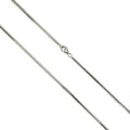 Collier 925/- Silber Schlangenkette diamantiert