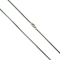 Collier 925/- Silber rhod. Schlangenk. diamantiert