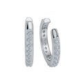 Ohrklemme 925/- Sterling Silber rhodiniert Zirkonia