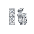 Ohrklemme 925-Sterling Silber rhodiniert Zirkonia