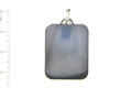 Anhänger 925/- Sterling Silber rhodiniert Silberplatte rechteckig 23x29mm