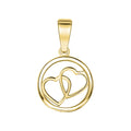 Anhänger 375/- Gelbgold glanz Herz