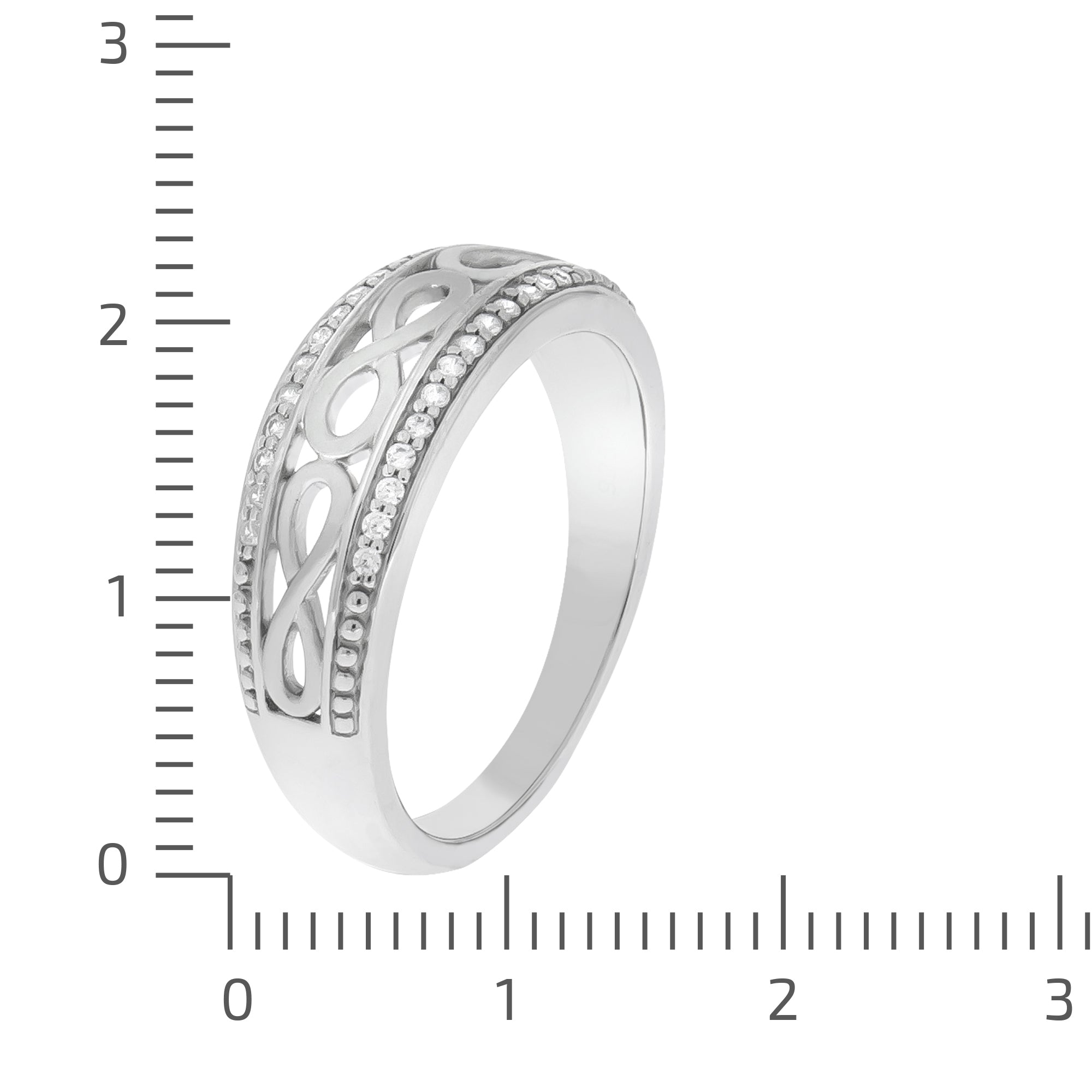 Ring Silber 925 glanz/mattiert Zirkonia