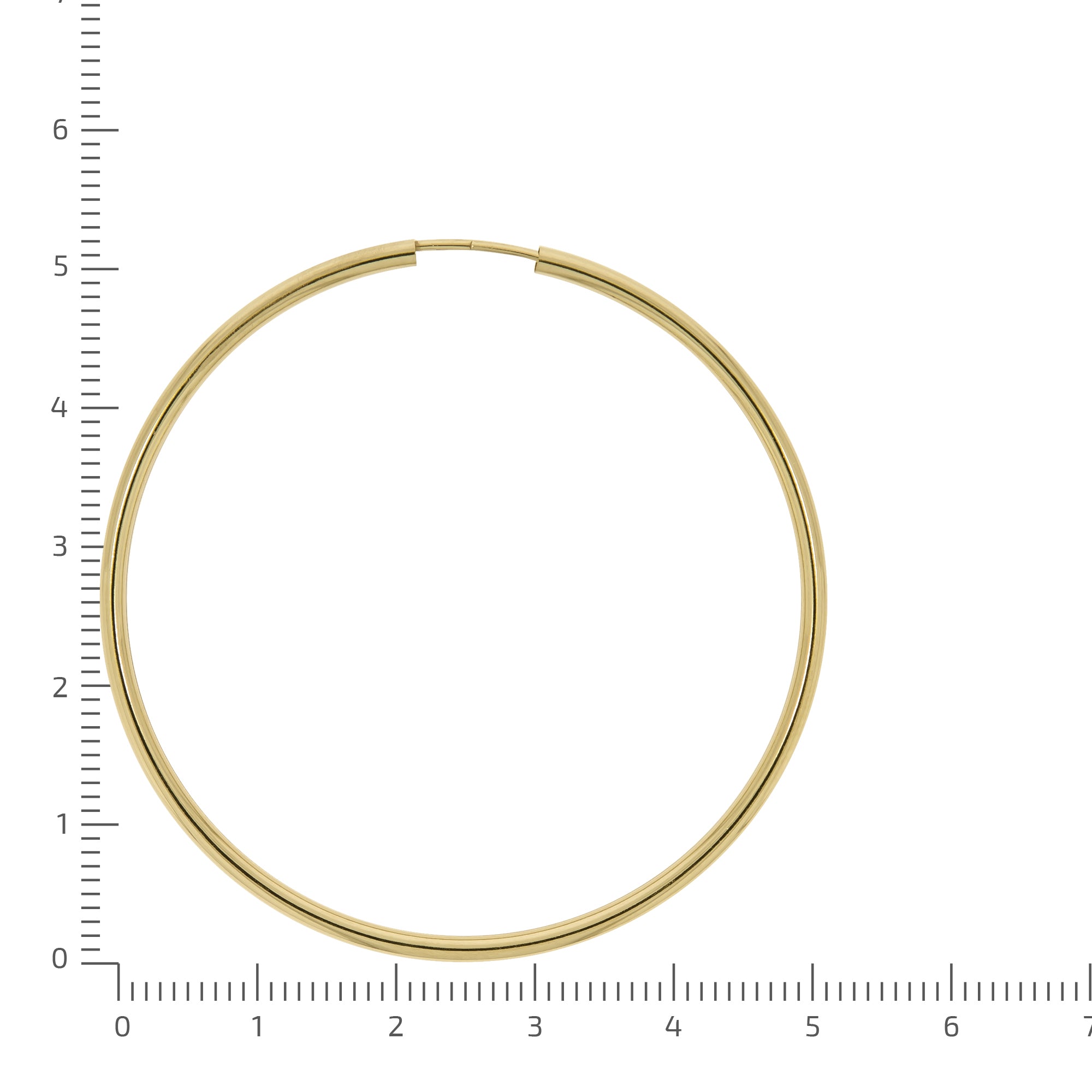 Creolen 333/- Gelbgold glanz 50 mm