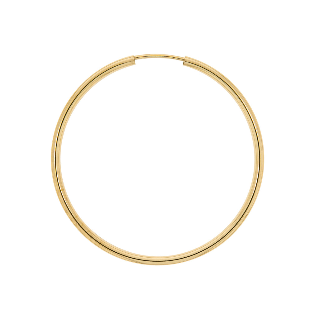 Creolen 585/- Gelbgold glanz 40 mm
