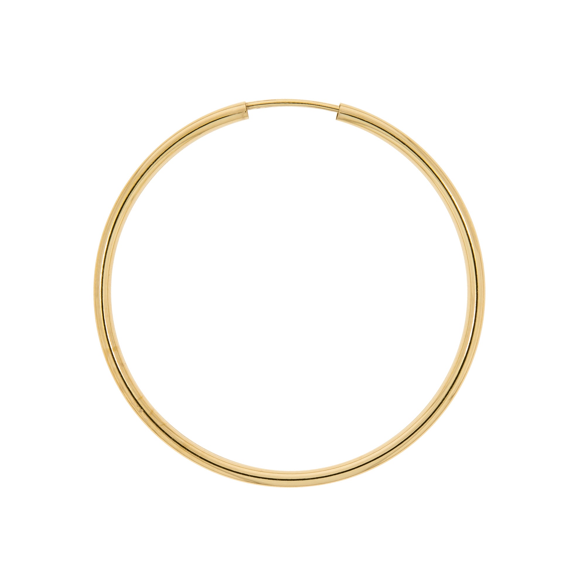 Creolen 585/- Gelbgold glanz 40 mm