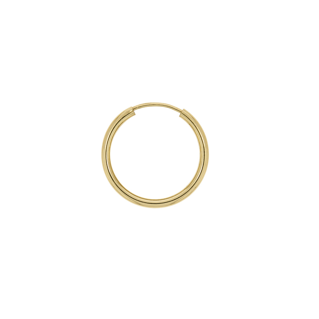 Creolen 585/- Gelbgold glanz 20 mm