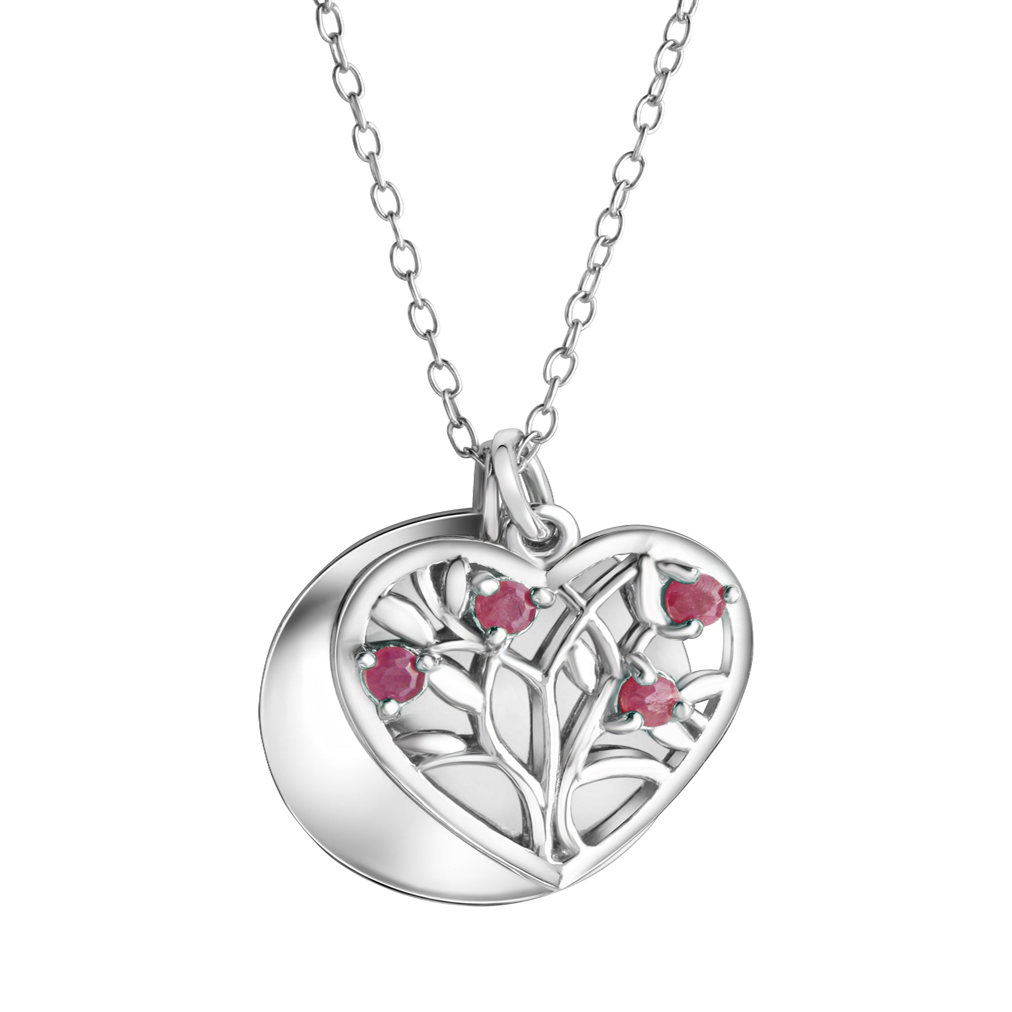 Anhänger mit Kette 925/- Sterling Silber rhodiniert
