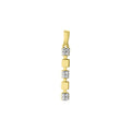 Anhänger 375/- Gelbgold bicolor Zirkonia