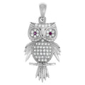 Anhänger 925/- Sterling Silber rhodiniert Motiv Eule