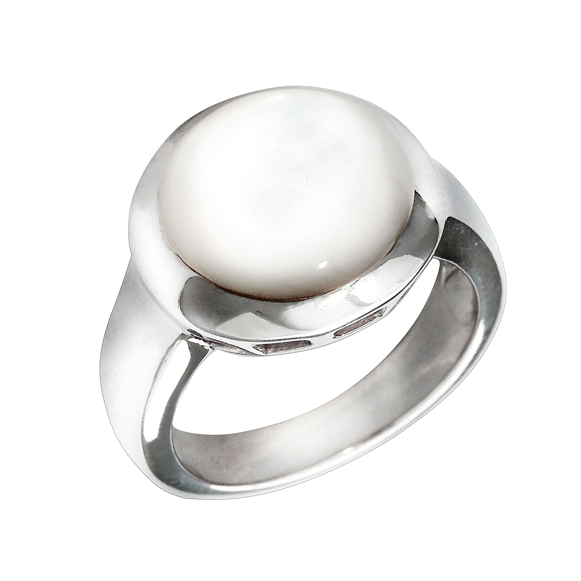 Ring 9258/- Sterling Silber rhodiniert Perlmutt
