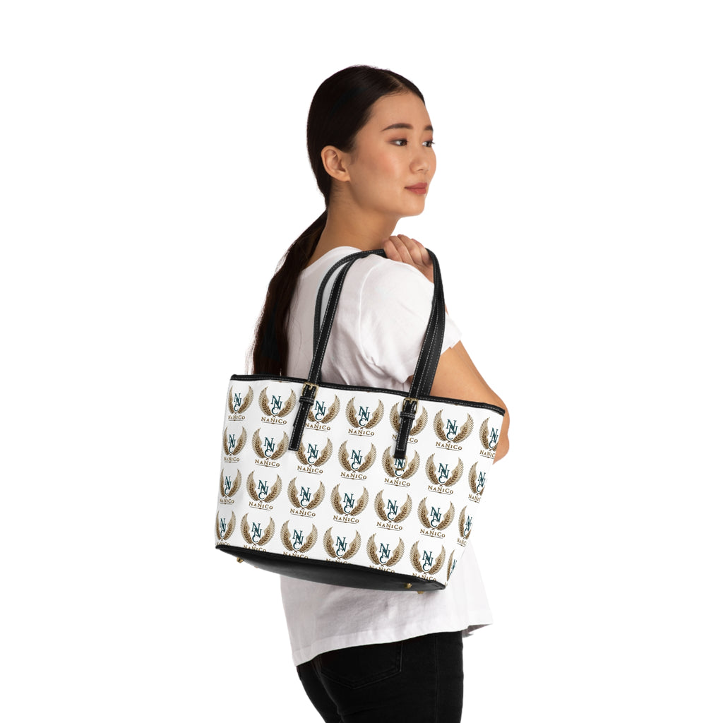 Monogram NaNiCo Schultertasche aus PU-Leder