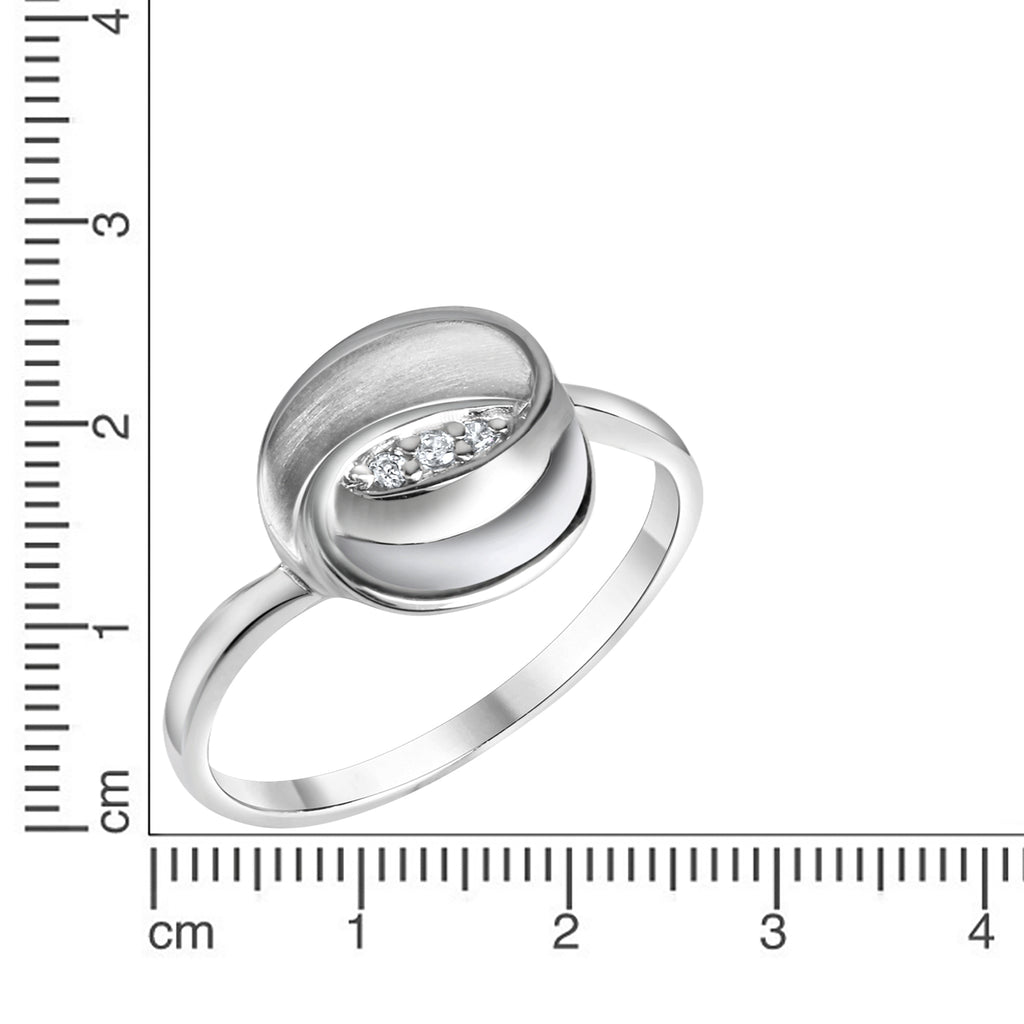 Ring 925-Sterling Silber rhodiniert