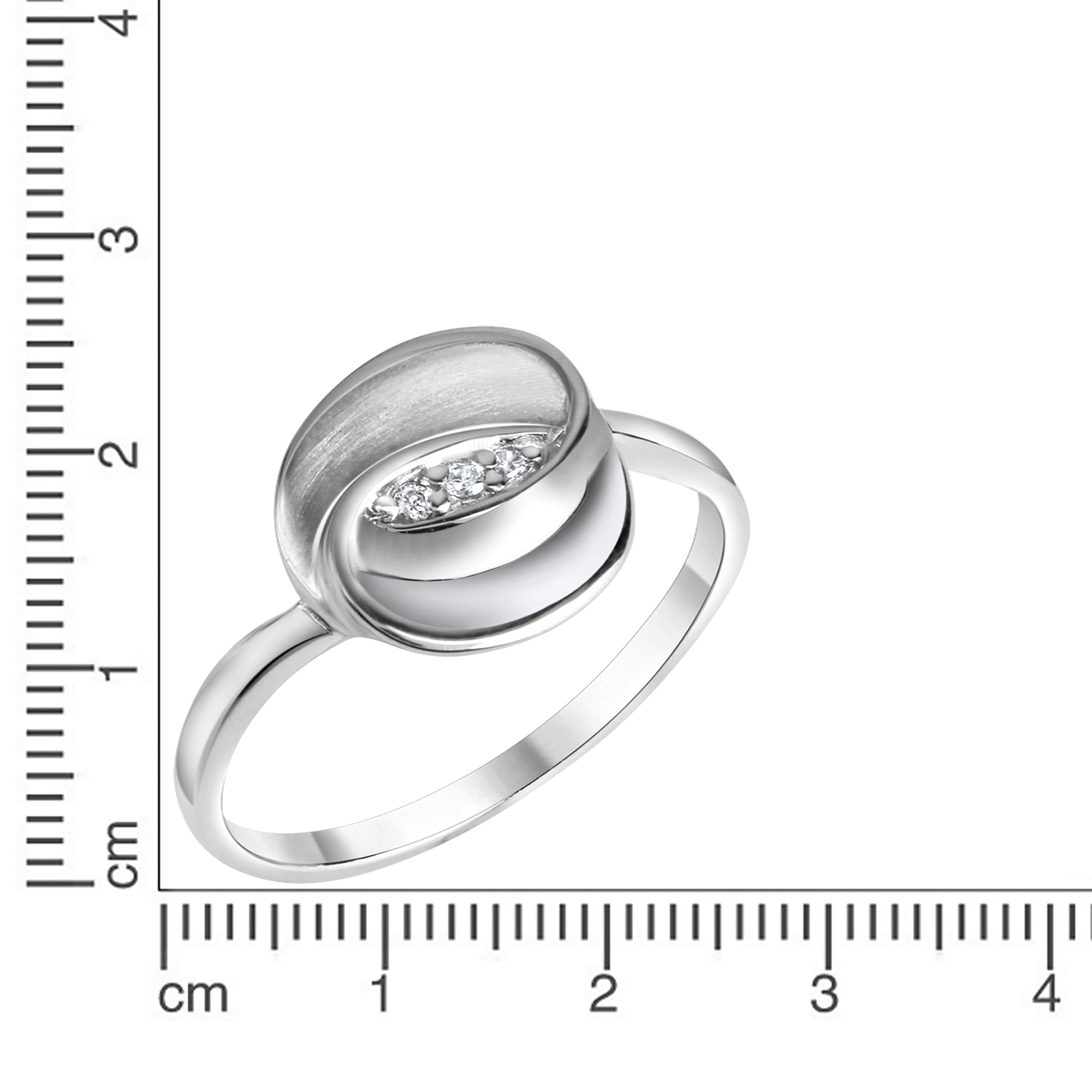 Ring 925-Sterling Silber rhodiniert