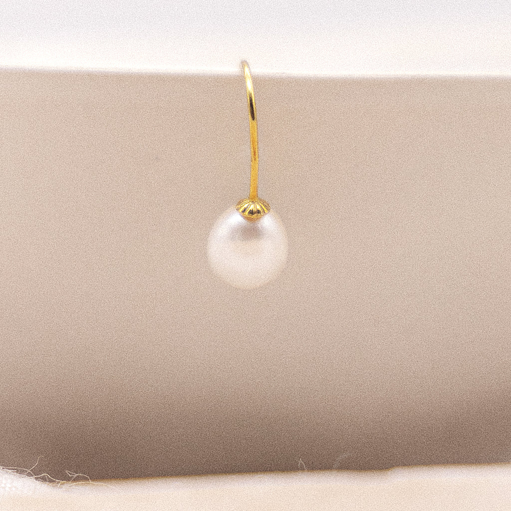 Ohrhänger 375 Gold Perle 8-8,5mm