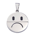 Anhänger Edelstahl Smiley