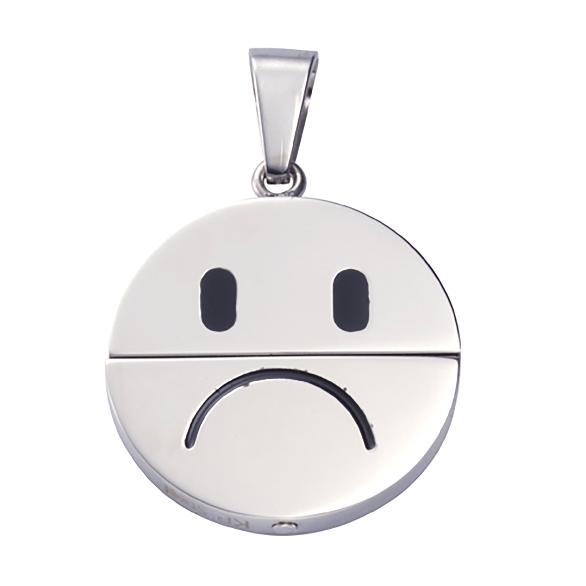 Anhänger Edelstahl Smiley
