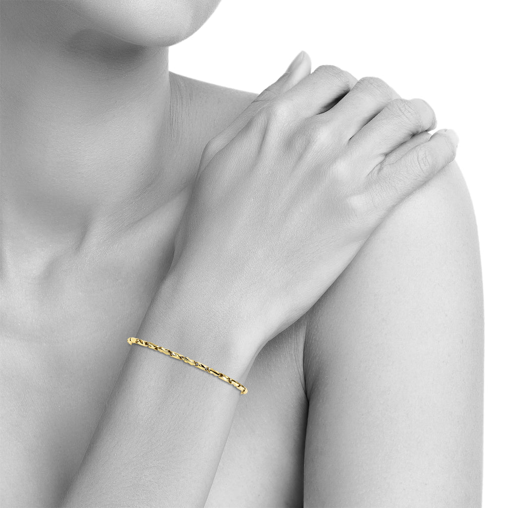 Armband 375/- Gelbgold glanz