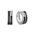 Klappcreolen 925 Sterling Silber Zirkonia