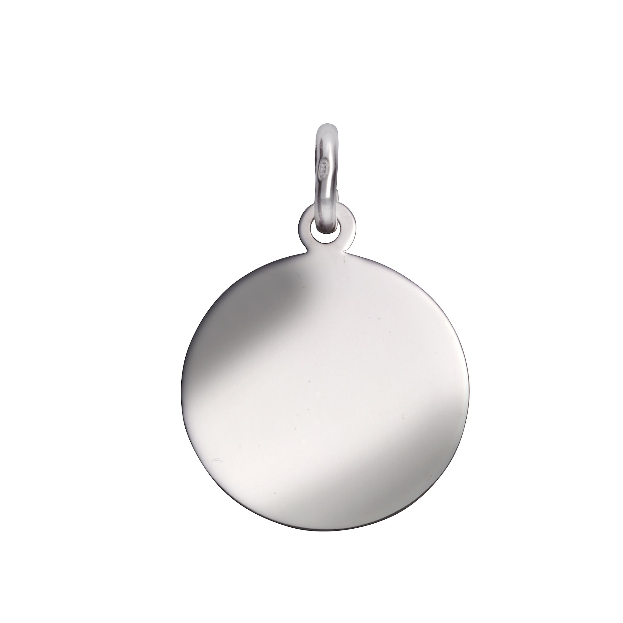 Anhänger 925/- Sterling Silber rhodiniert Silberplatte 22mm