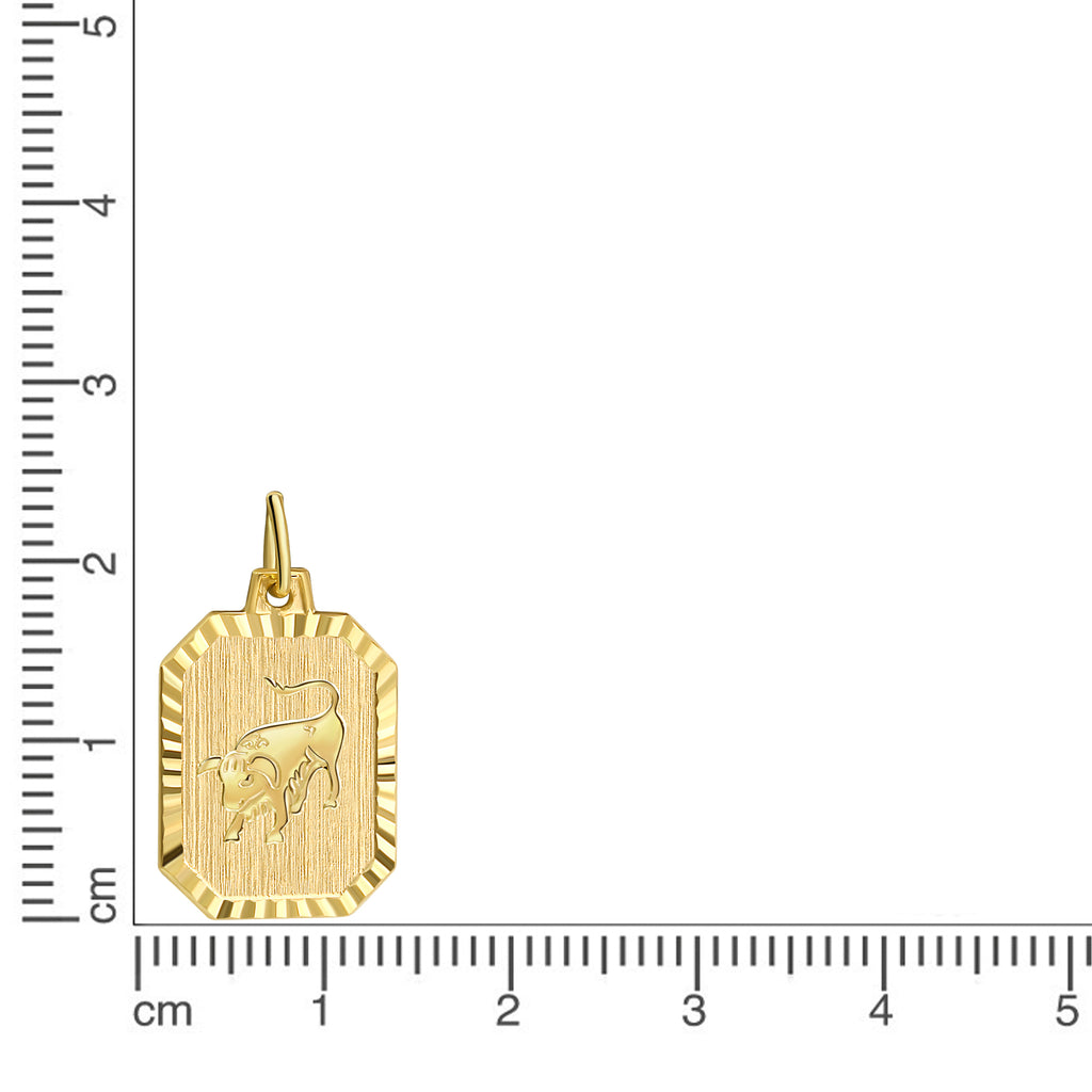 Anhänger Sternzeichen Stier 333/- Gelbgold