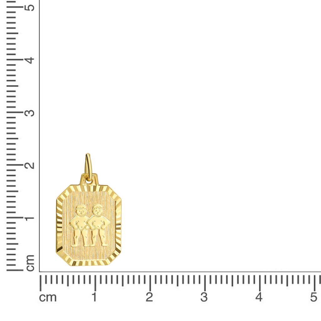 Anhänger Sternzeichen Zwillinge 333/- Gelbgold