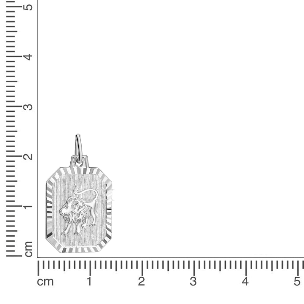 Anhänger Sternzeichen Löwe 925-Sterling Silber rhodiniert