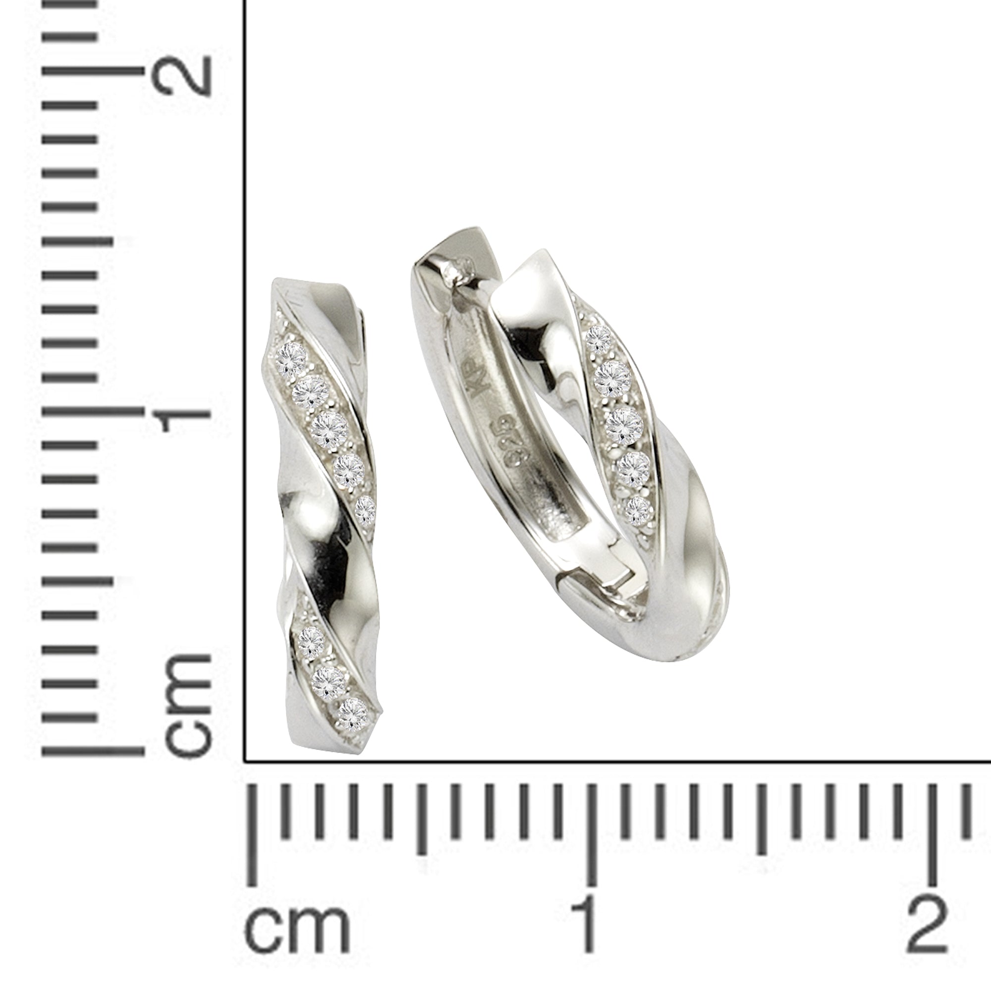 Ohrringe Silber 925 Zirkonia weiß