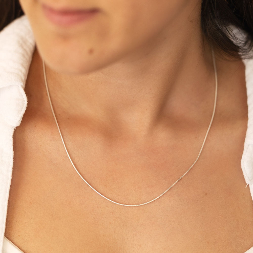 Collier 925/- Sterling Silber Schlangenkette