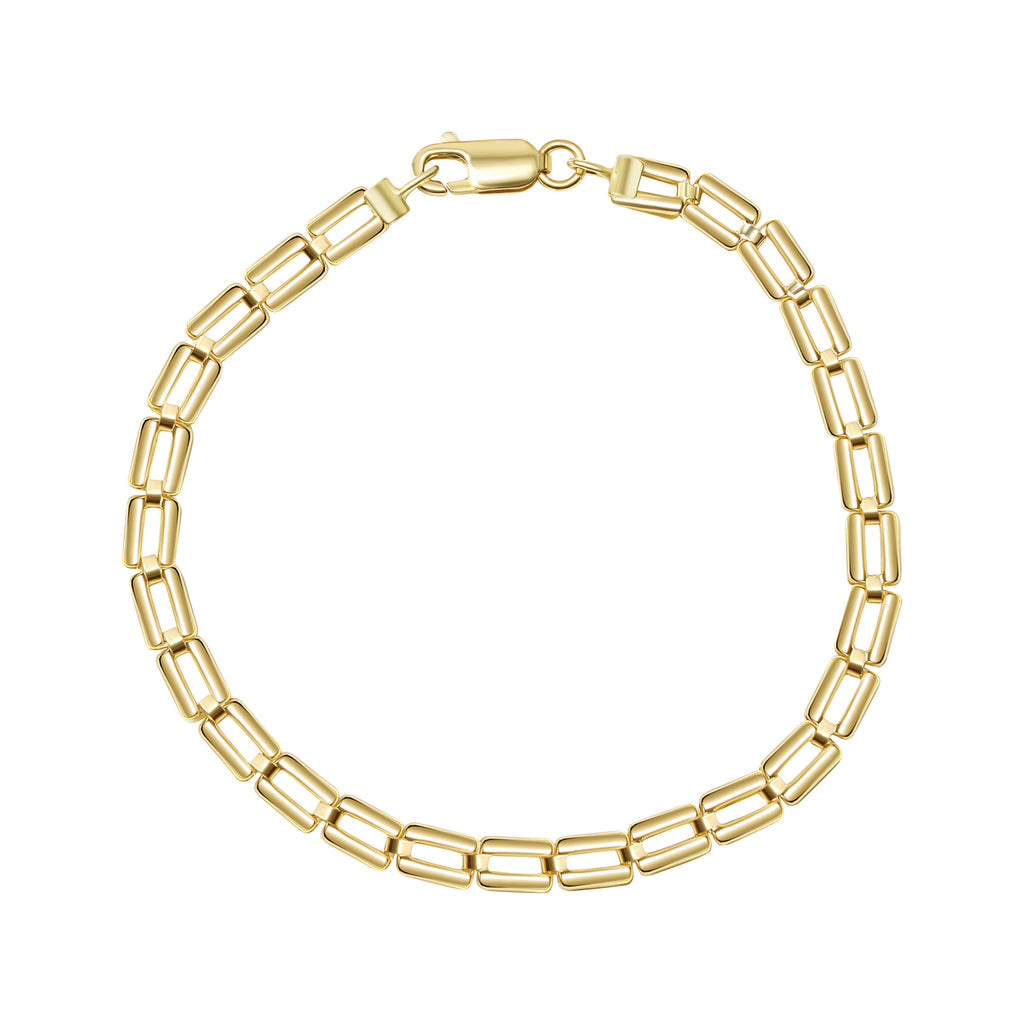 Armband Gold 375 mit Karabinerverschluss 19cm lang