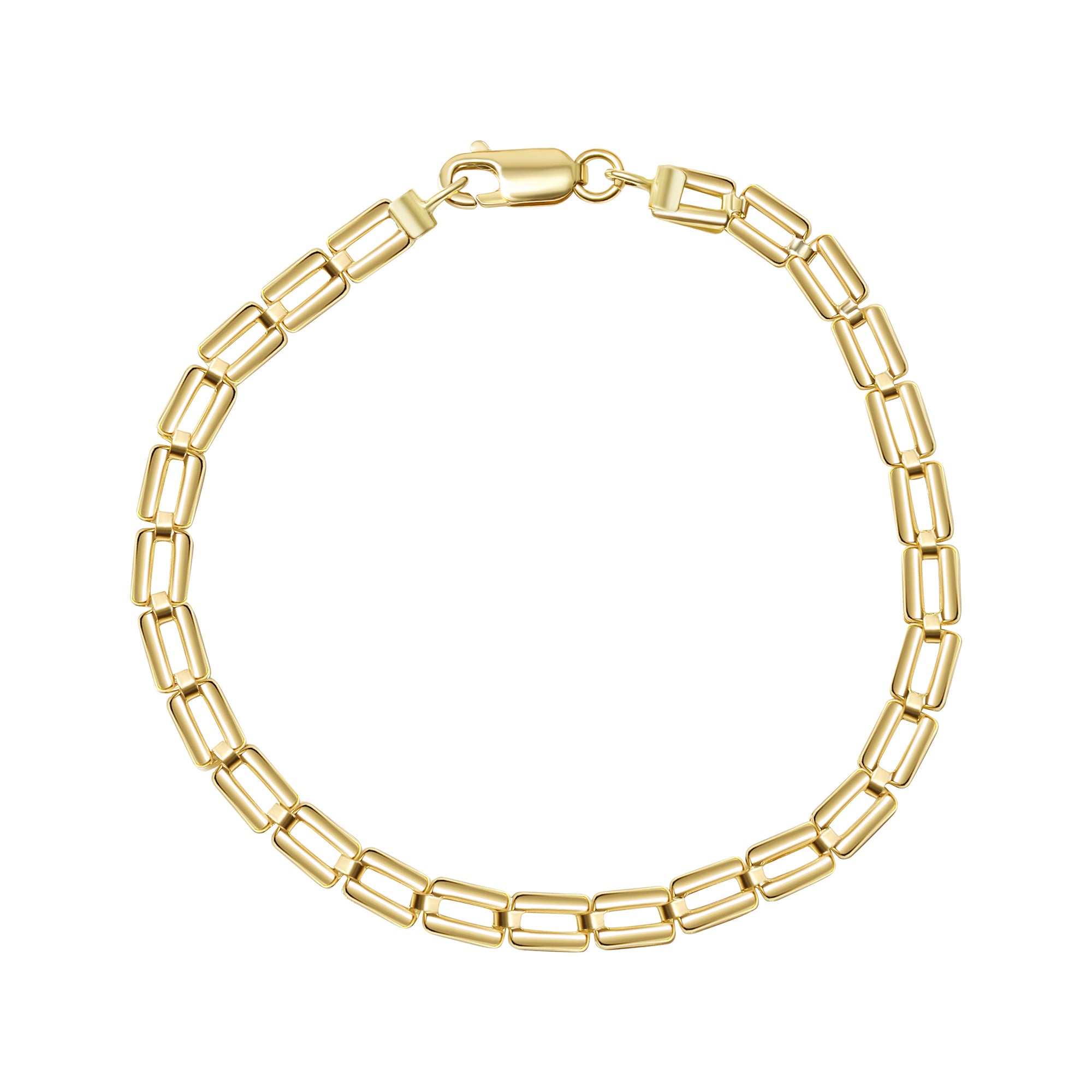 Armband Gold 375 mit Karabinerverschluss 19cm lang