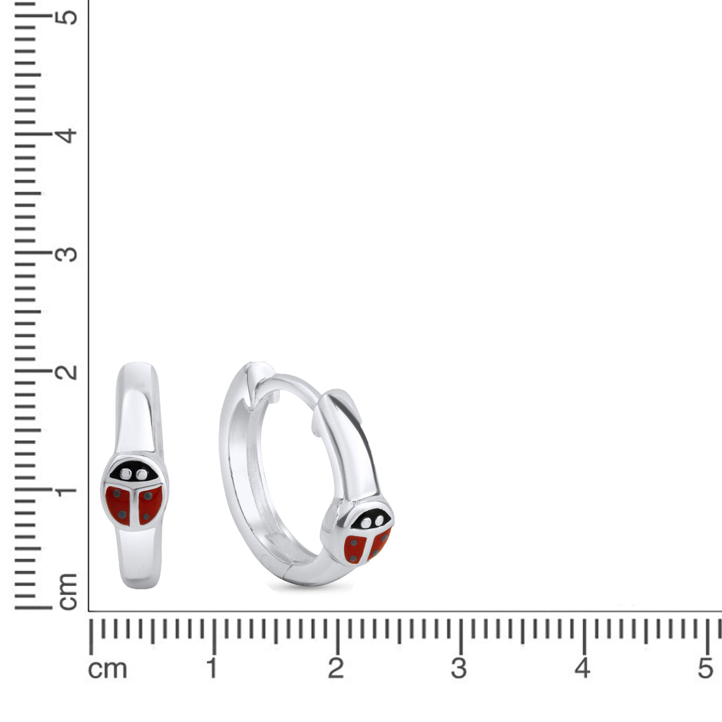 Ohrringe 925 Sterling Silber Marienkäfer