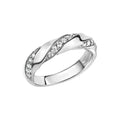 Ring Silber 925 rhodiniert mit Zirkonia weiß