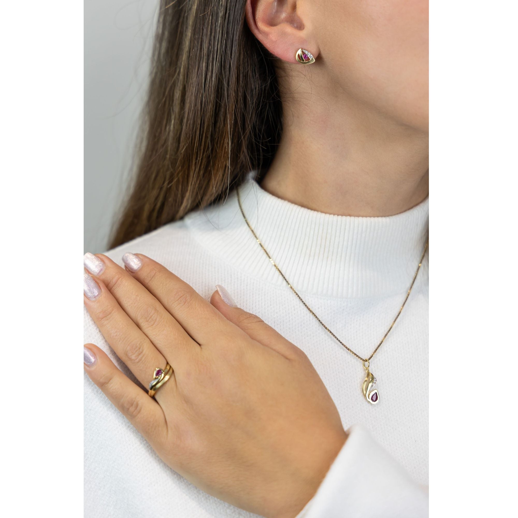 Anhänger 333 Gelbgold bicolor