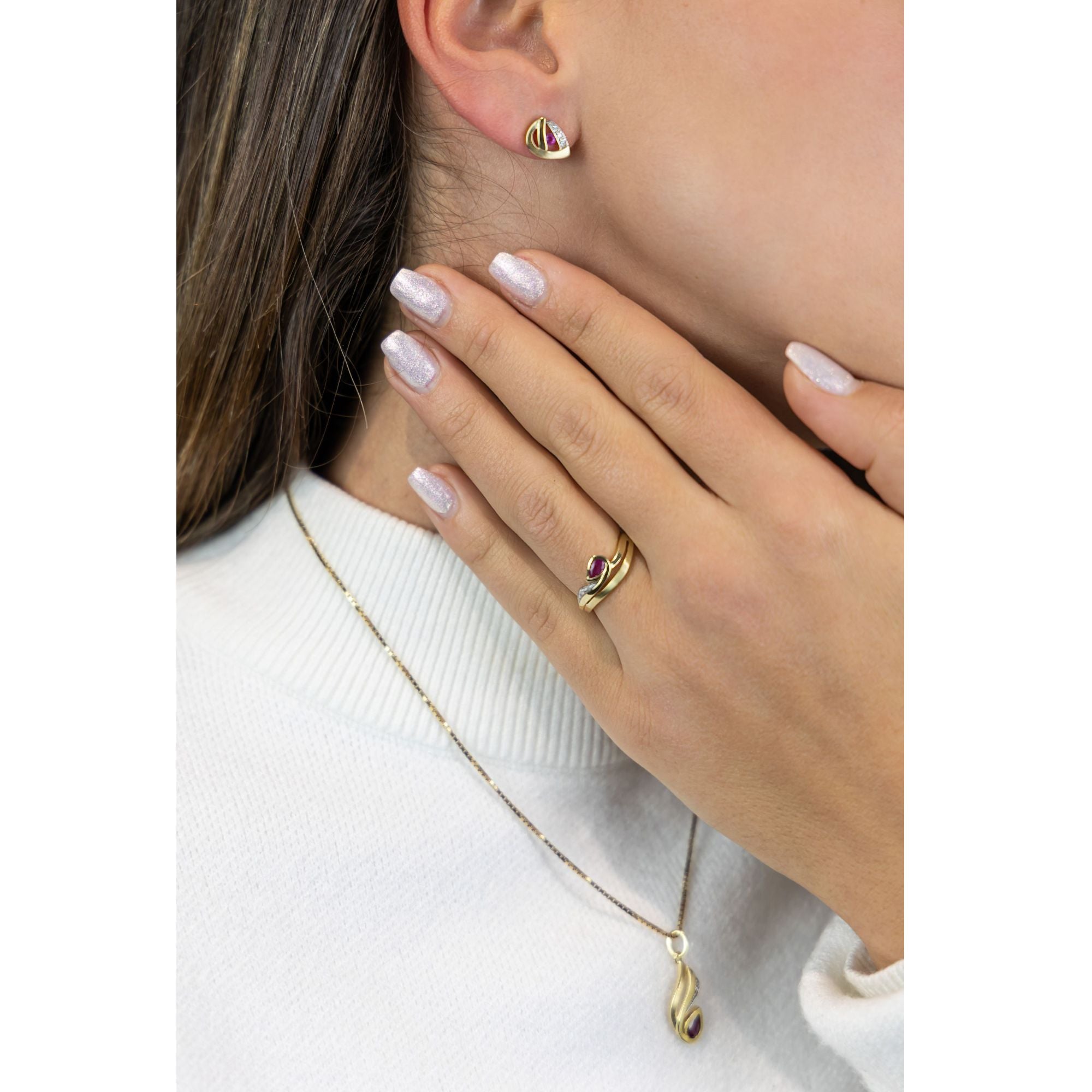 Ring 333 Gelbgold bicolor