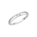 Ring Silber 925 rhodiniert mit Zirkonia weiß