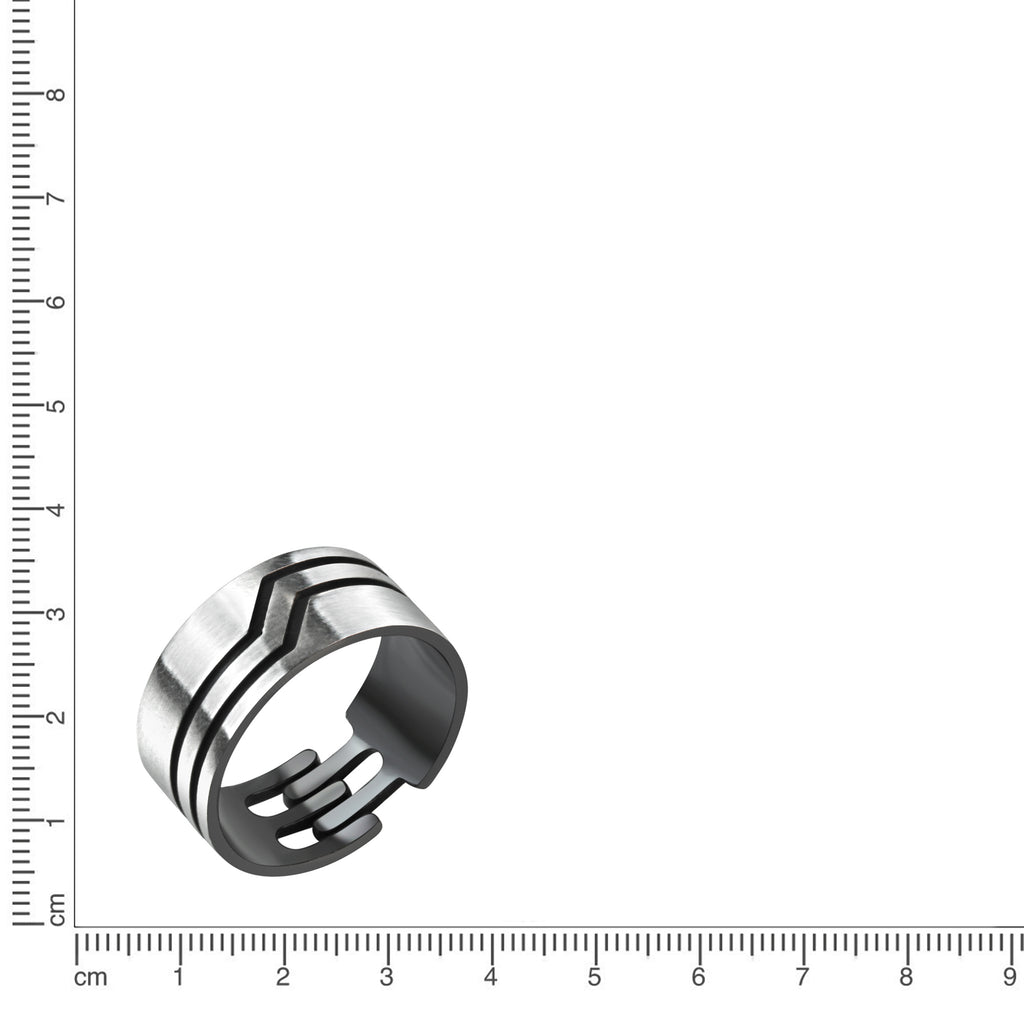 Ring 925 Sterling Silber oxidiert
