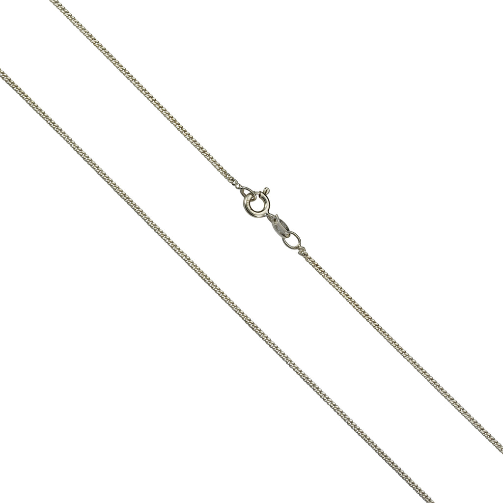 Kette 925 Sterling Silber rhodiniert Panzerkette 42cm