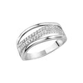 Ring 925 Sterling Silber rhodiniert Zirkonia weiß