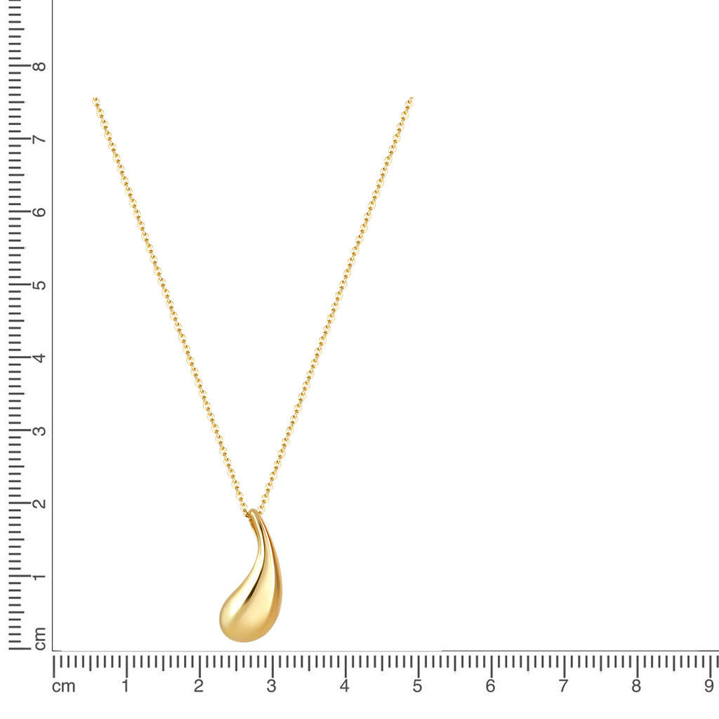 Anhänger mit Kette 925 Sterling Silber vergoldet 45cm