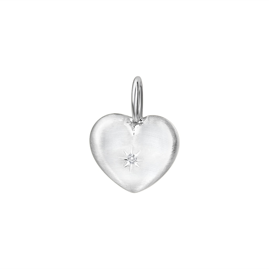 Anhänger 925 Sterling Silber rhodiniert Herz