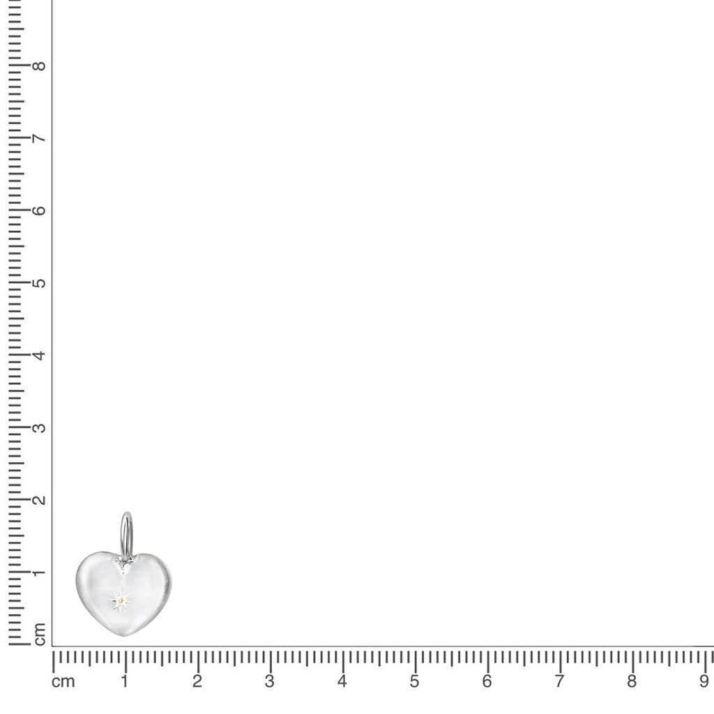 Anhänger 925 Sterling Silber rhodiniert Herz