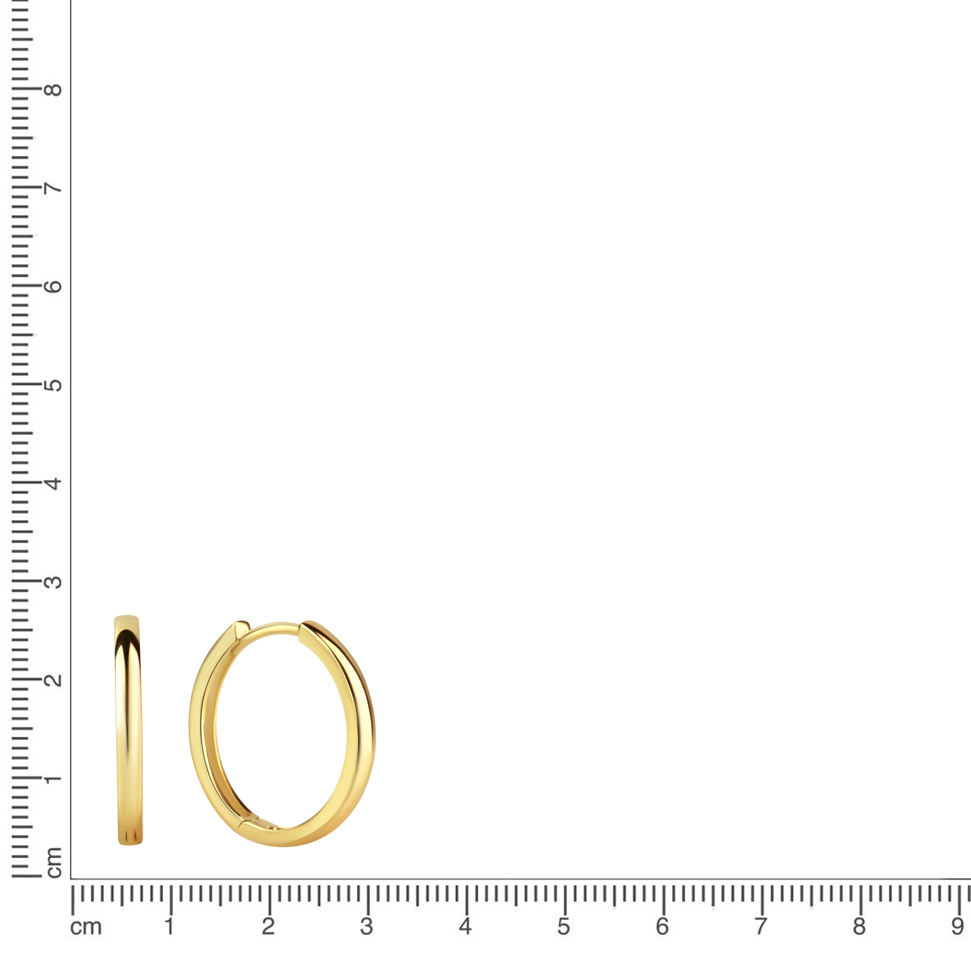 Creolen 333/- Gelbgold glanz
