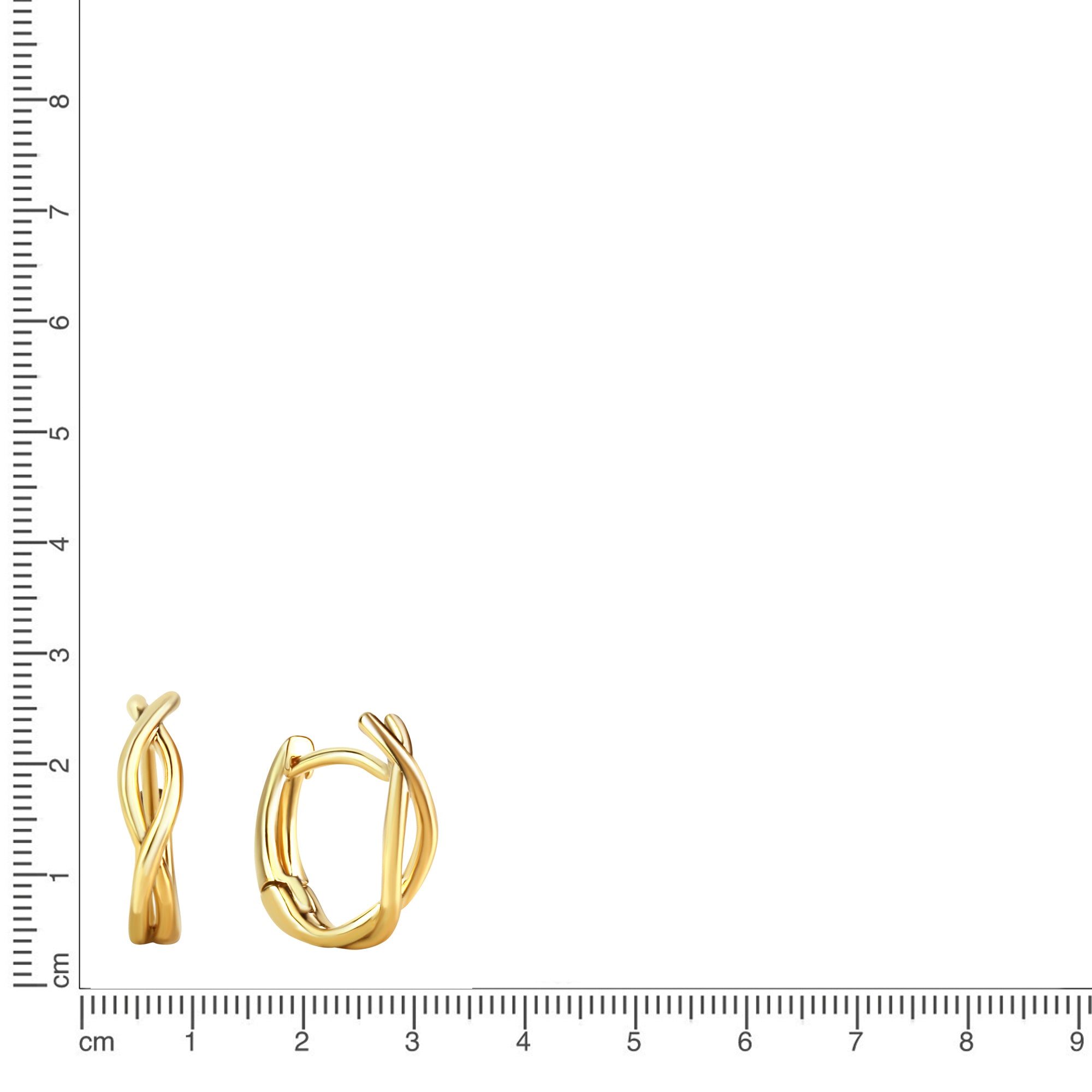Creolen 333/- Gelbgold glanz