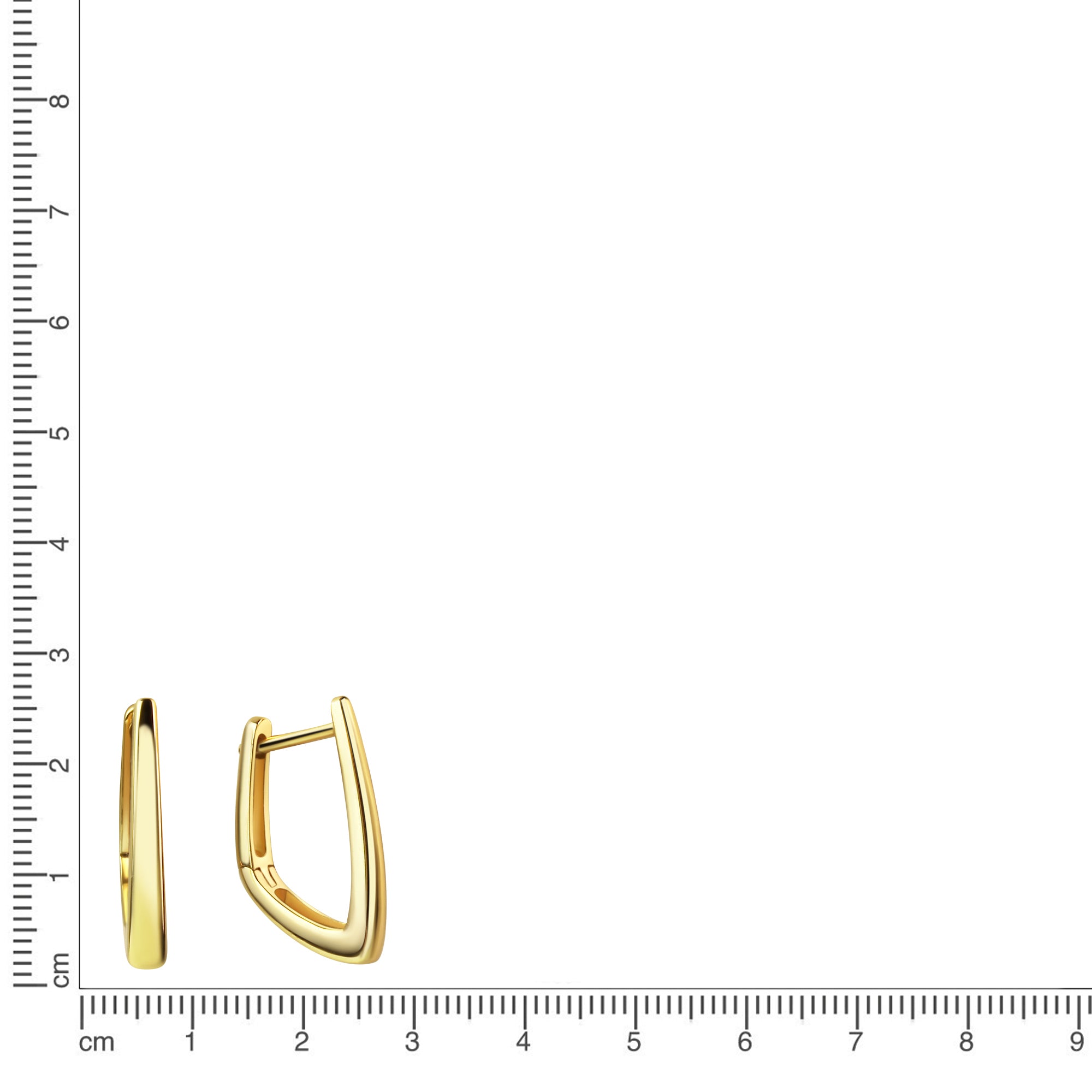 Creolen 333/- Gelbgold glanz
