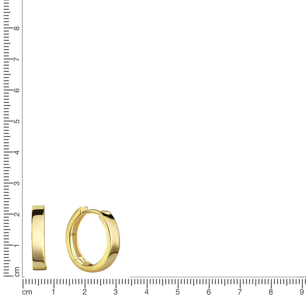 Creolen 333/- Gelbgold glanz